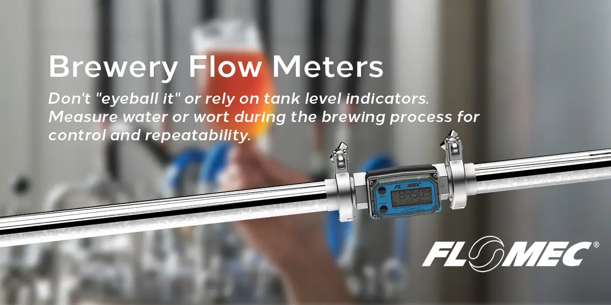 Flomec High Temp Sanitary Brewery & Beer Flow Meter